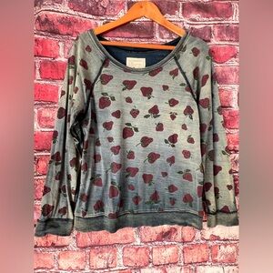 Current/Elliott Blue and Purple Strawberry Top